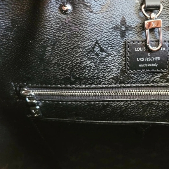 LOUIS VUITTON Monogram Giant White Black Cabas Bag Limited Urs Fischer LVxUF New - Picture 16 of 17